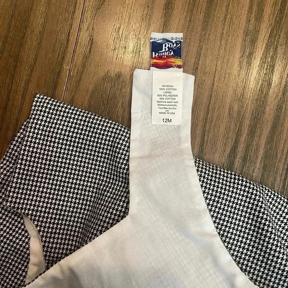 The Bailey Boys Cowboy White Black One Piece  Vintage Baby Boys Pants size 12M - Picture 8 of 17